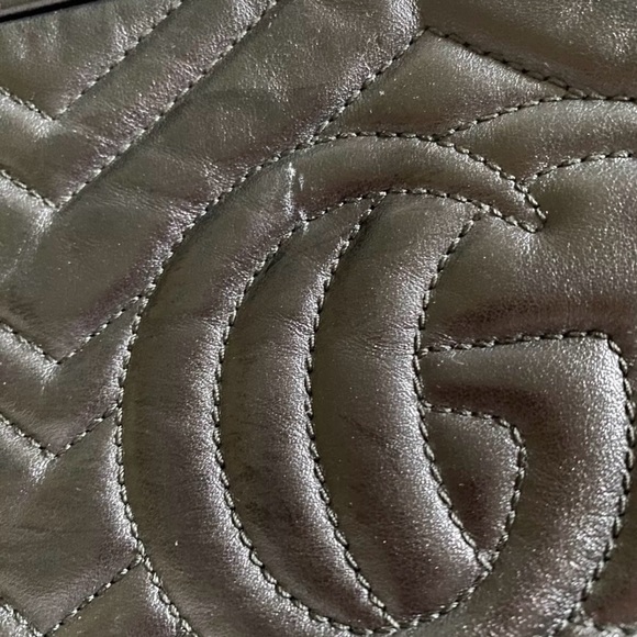 Gucci GG Marmont Small Shoulder Bag Black Leather with original box - Picture 4 of 16